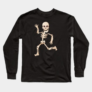 Funny skeleton running Long Sleeve T-Shirt